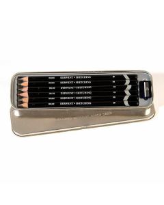 Derwent Sketching Pencils, 4mm Core, Metal Tin, 6 Count