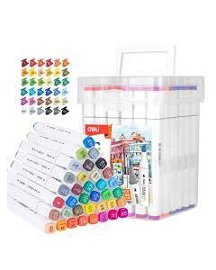 Deli 36-Color Sketch Marker Set - 70801-36