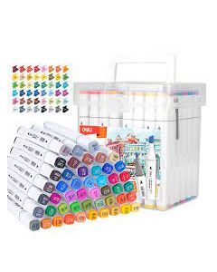 Deli 48-Color Sketch Marker Set - 70801-48