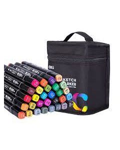 Deli 30-Color Sketch Marker Set - 70806-30
