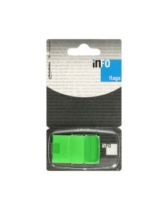 Note Flags Paper card 1x25x43mm 50sht Pet Foil Green UPM - 772799
