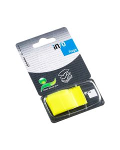 Note Flags Paper card 1x25x43mm 50sht Pet Foil Ylw UPM - 772805