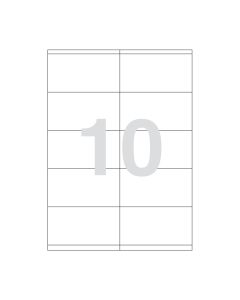 Agipa 10 labels 105x57mm A4
