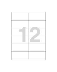 Agipa 12 labels 105x48mm A4