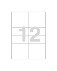 Agipa 12 labels 97x42.3mm A4