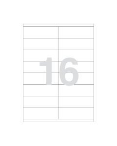 Agipa 16 labels 105x35mm A4