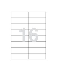 Agipa 16 labels 105x37mm A4