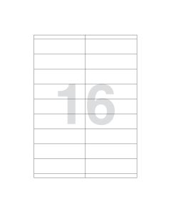 Agipa 16 labels 105x35mm A4