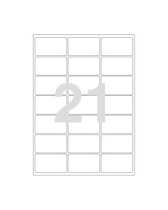 Agipa 21 labels 63.5x38.1mm A4