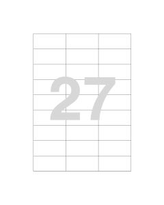 Agipa 27 labels 70x31mm A4
