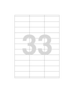 Agipa 33 labels 70 x 25 mm A4