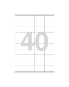 Agipa 40 labels 48.5x25.4mm A4