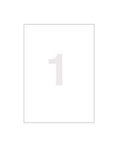 Agipa Clear Laser A4 Labels 210x297mm