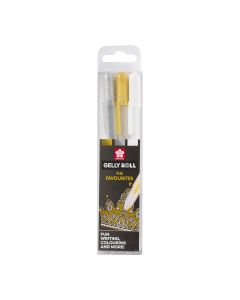 Gelly Metallic Gel Pen Set (3 Pcs) - Sakura