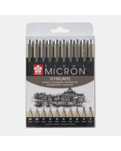 Pigma Micron Pen Set (10 Pcs) - Sakura 