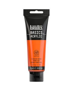 Liquitex Basics Acrylic 118ml Fluorescent Orange