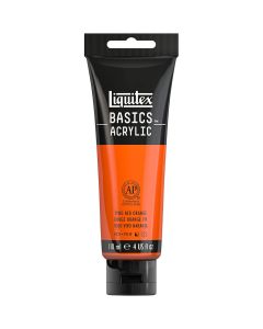 Liquitex Basics Acrylic 118ml Vivid Red Orange