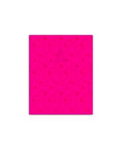 Single Line Book 9x7" Transparent Pink 100/S PVC Falcon