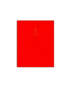 Single Line Book 9x7" Transparent Red 100/S PVC Falcon