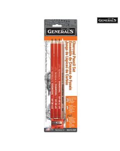 General's Charcoal Pencil Set with Sharpener
