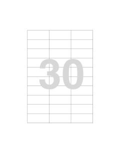 Laser Labels 67x27 A4-30 labels Champs