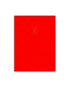 Single Line Book A4 Transparent Red 60/S PCV Falcon