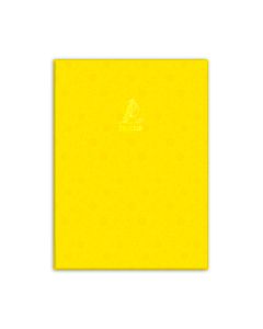 Single Line Book A4 Transparent yellow 60/S PCV Falcon