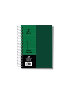 University Book 1 Subjects - A6 Dark Green