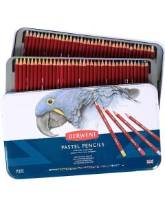 Derwent Pastel Pencils, 4mm Core, Metal Tin, 72