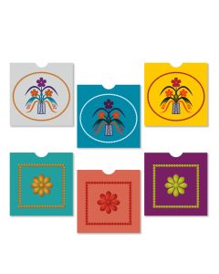 Al Fakhama Set of 6 Eid Greeting Envelope - Mini Mixed Design 2023