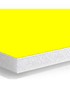 Foam board 100x70cm yellow 5mm