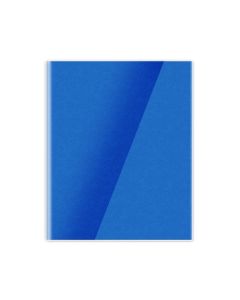 Single Line Book 10x8" Transparent Blue 60/S PVC Falcon
