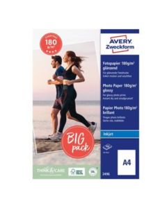 Inkjet Glossy photo Paper 180g A4 50 ZW-24965