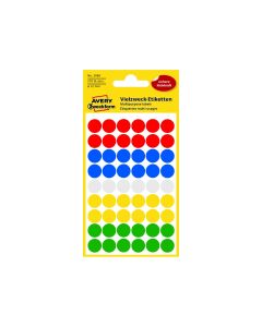 Asstd. Colour 12mm Coding Dots 270 St./pcs. 3088 Avery