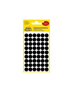 Colour Coding Dots 12mm Black 270 St./pcs 3140 Avery