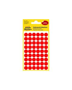 Colour Coding Dots 12mm Red 270 St./pcs 3141 Avery