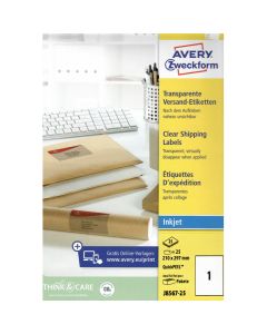 Transparent Clear Label Inkjet Laser Paper A4 25/S