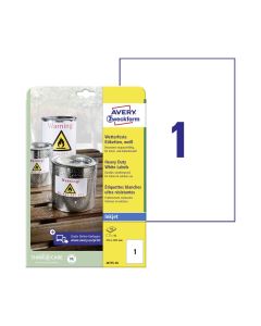 Label 210x297mm 10S Heavy Duty Ink Avery