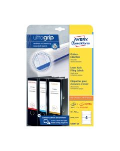 Label 59x192mm Lever Arch File 25S Avery