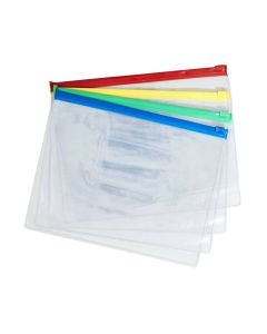 Data Envelope Transparent W/Zip A4 BINDERMAX