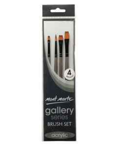 Mont Marte Gallery Series Brush Set Acrylic 4pc - 11