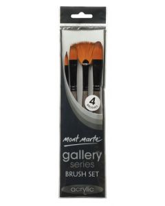 Mont Marte Gallery Series Brush Set Acrylic 4pc - 13