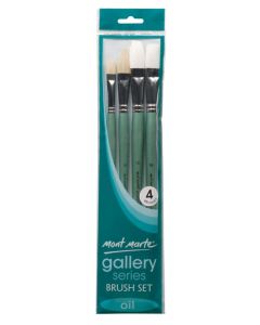 Mont Marte Gallery Series Brush Set Oils 4pc - 22