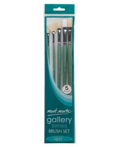 Mont Marte Gallery Series Brush Set Oils 5pc - 24