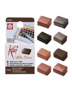 Sakura Koi Water Colours Refill - Brown Shades