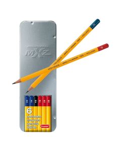 Crayon Pencil Set-6 Tin MXZ Bruynzeel - 1605M06
