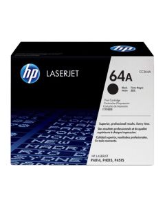 HP 64A Black Toner Cartridge, Standard CC364A
