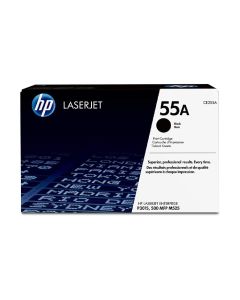 HP 55A Black Toner Cartridge, Standard CE255A
