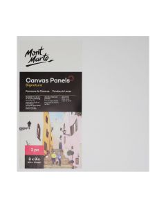 Mont Marte Canvas Panels Pack 2 20.4x20.4cm