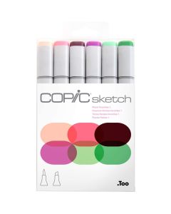 Copic Sketch Marker Set, 6 Color Floral Favorites 1 - 2761